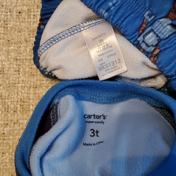 Robot 3T long sleeve Fuzzy pajamas pjs - Picture 4 of 4